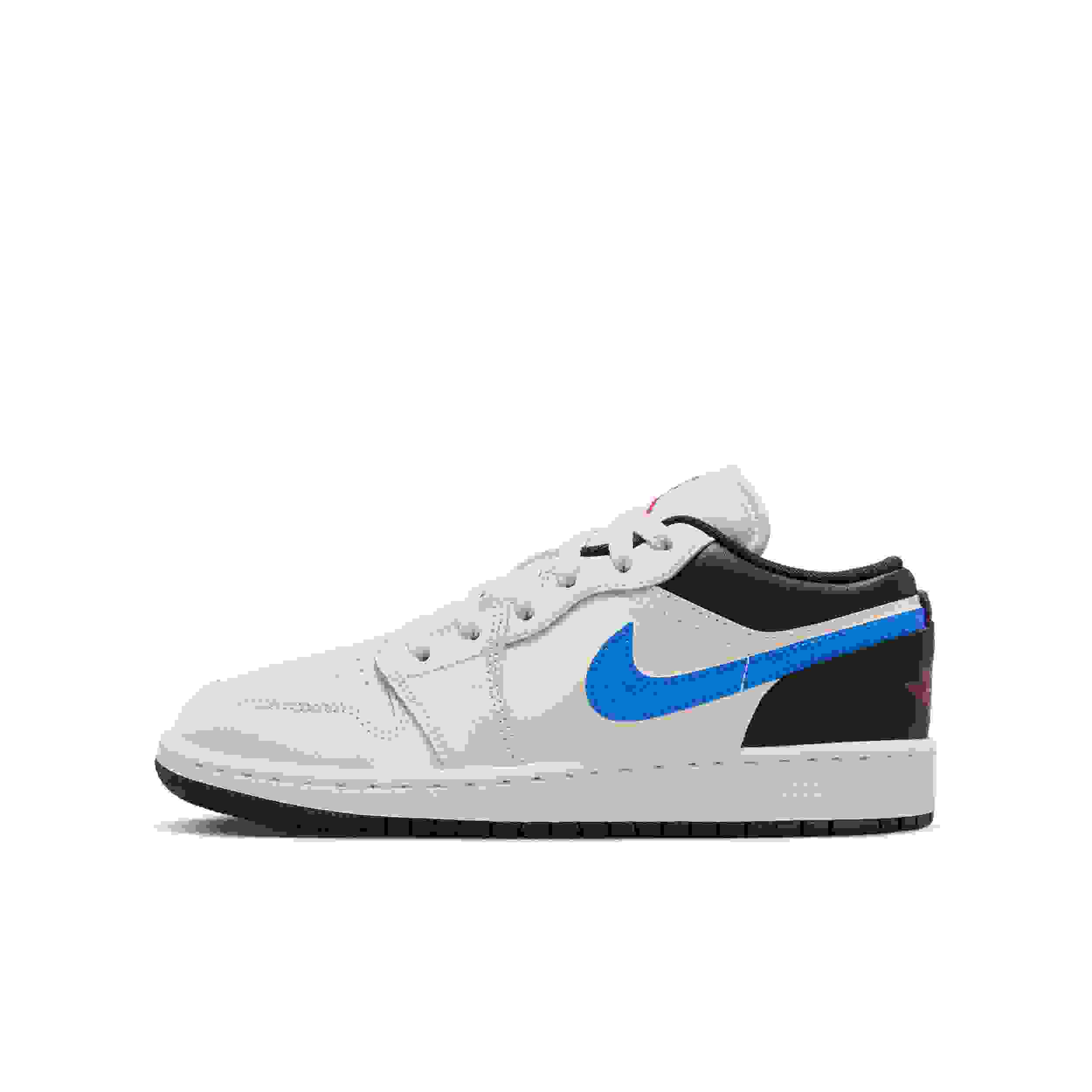 Jordan 1 Low Grade School Boys' "Phantom/Sail/Off Noir/University Red" Shoe